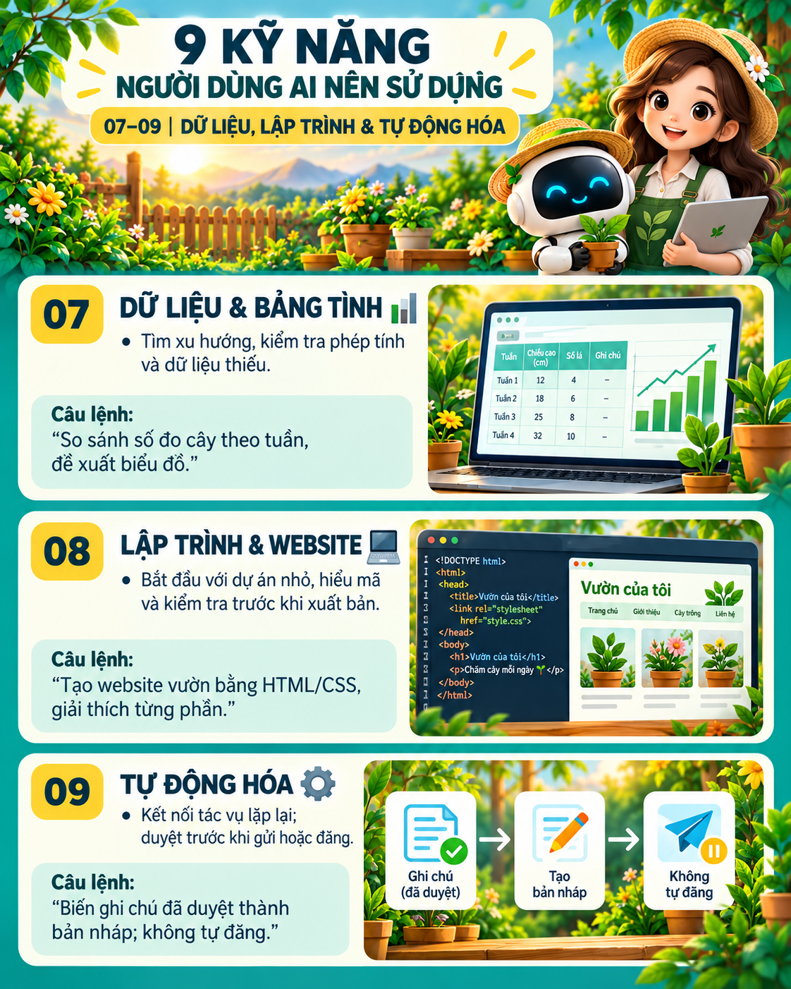 Dữ liệu, lập trình và tự động hóa